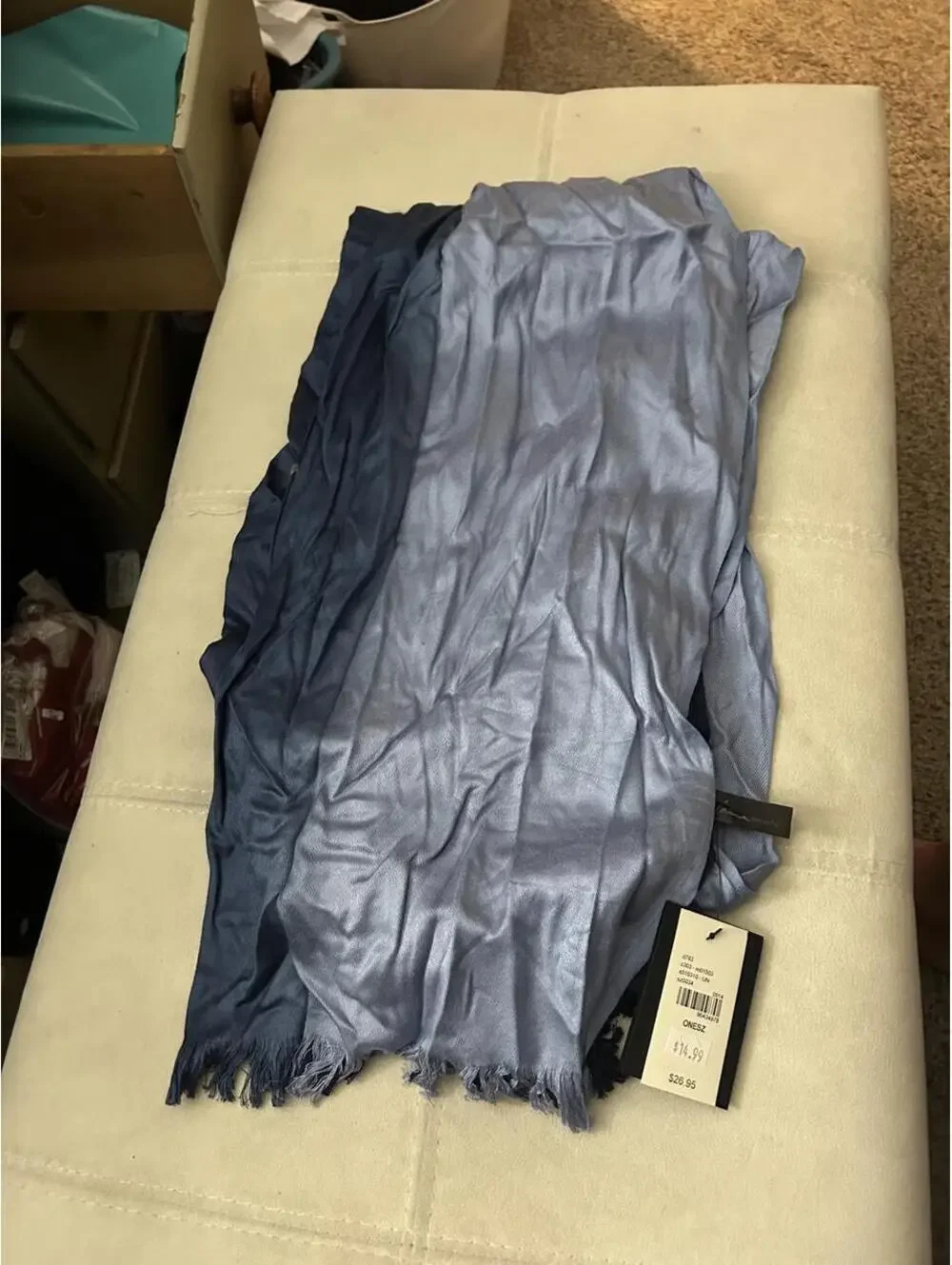 Lane Bryant blue & navy scarf NWT